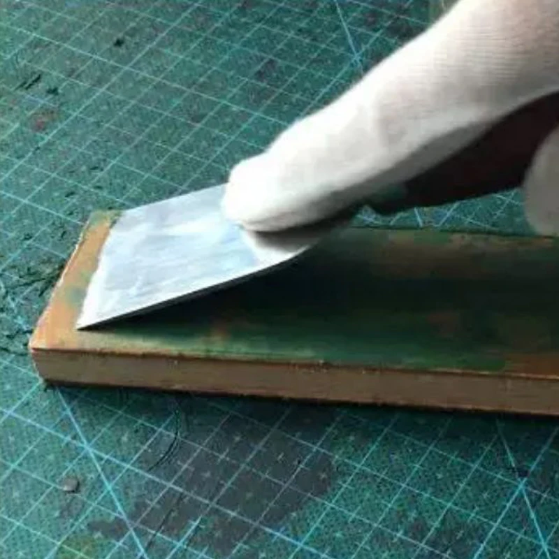 Leather craft Knife Sharpener Polishing Tool Wooden Handle Leather Sharpening Tools Strop Handmade Razors Polishing Board