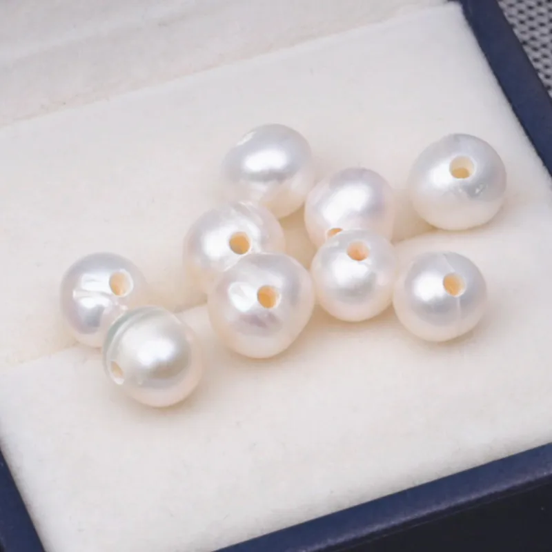 Loose DIY gemstone beads large 1.5 mm hole freshwater naturals pearls 100%