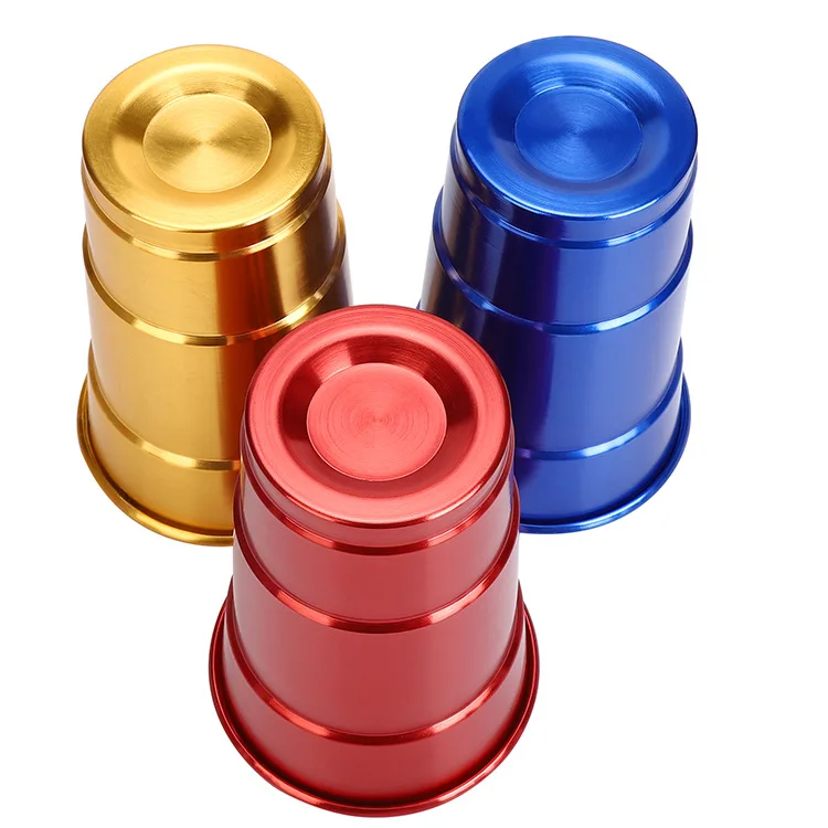 Aluminum beer cup Custom Logo Party Outdoor Metal Tin Can Drinking Reusable and Recyclable tumbler Colorful Anodized tea mug