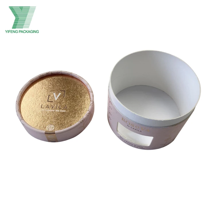 Food Grade round cylinder praline medjool dates Tea Spices packaging boxes for sweets candy chocolate bonbon