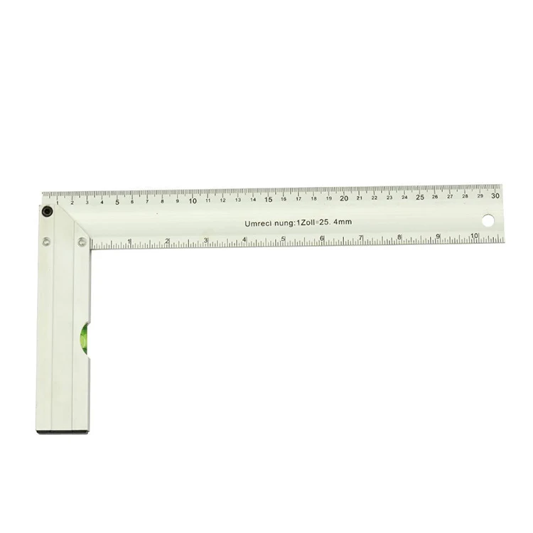 Factory Wholesale Level Measurement Stainless Square Ruler 90 Degree Right Angle Ruler Aluminium Ruler