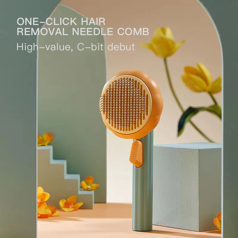 Hot Selling Pet Grooming Cleaning Brush Cat Pumpkin Brush Dogs Hair Slicker Pumpkin Pet Comb