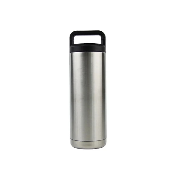 
Factory price 18oz 304 stainless steel wide mouth hydro water thermos insulated water bottle thermal flask with handle lid 