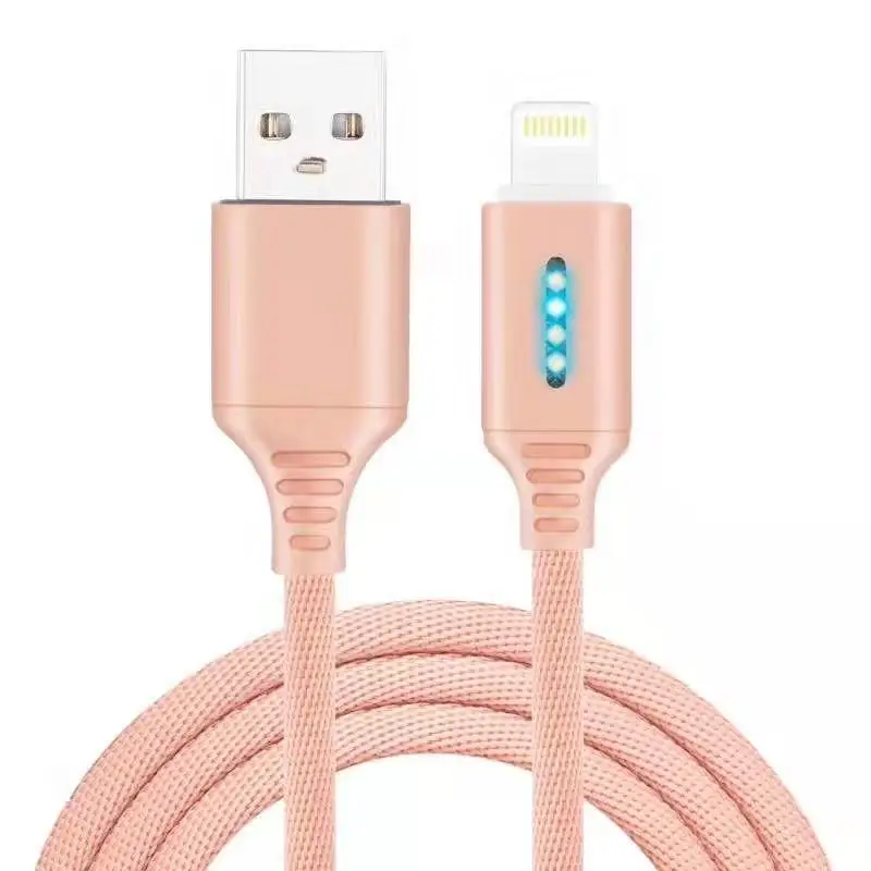
2019 newest product running led light usb data charging cable fast chargingand data transfer fashion factory wholesale usb cable 