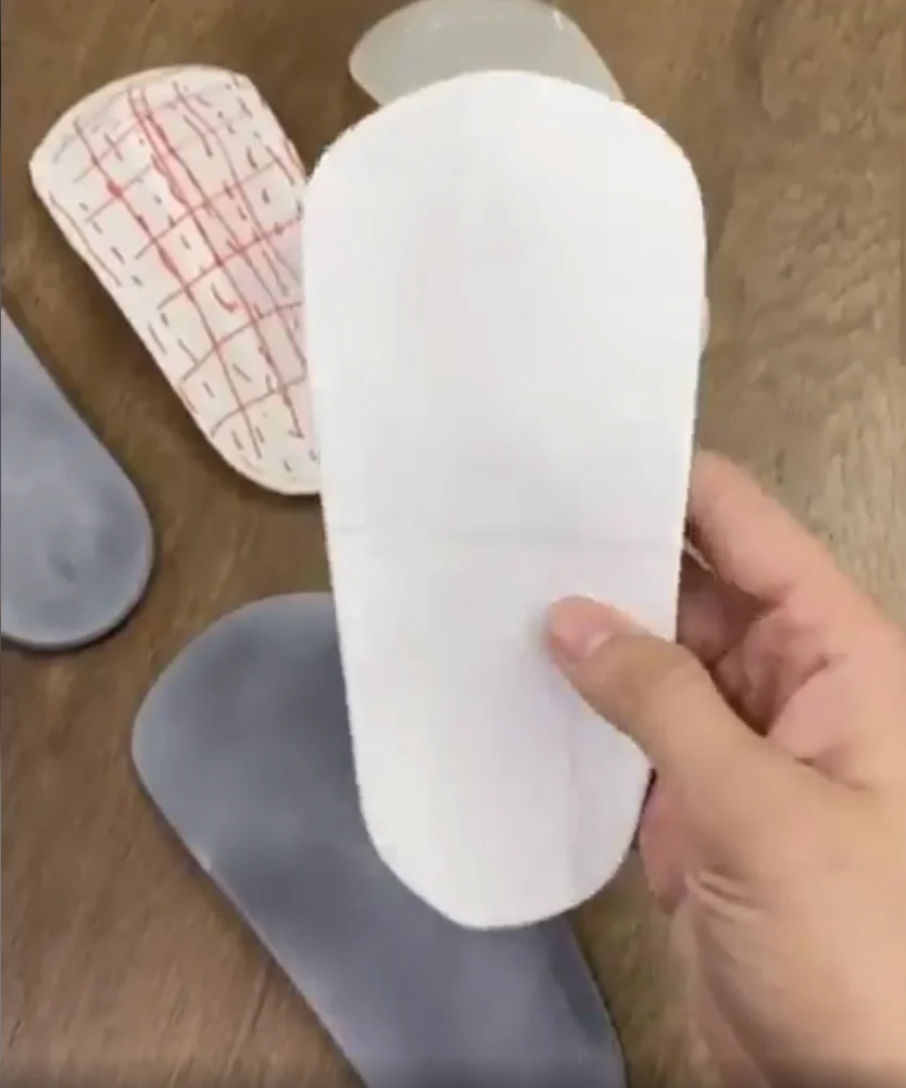 3D printed shoe insoles for a client reverse engineered the original part injection parts rapid prototyping mold MJF 4200