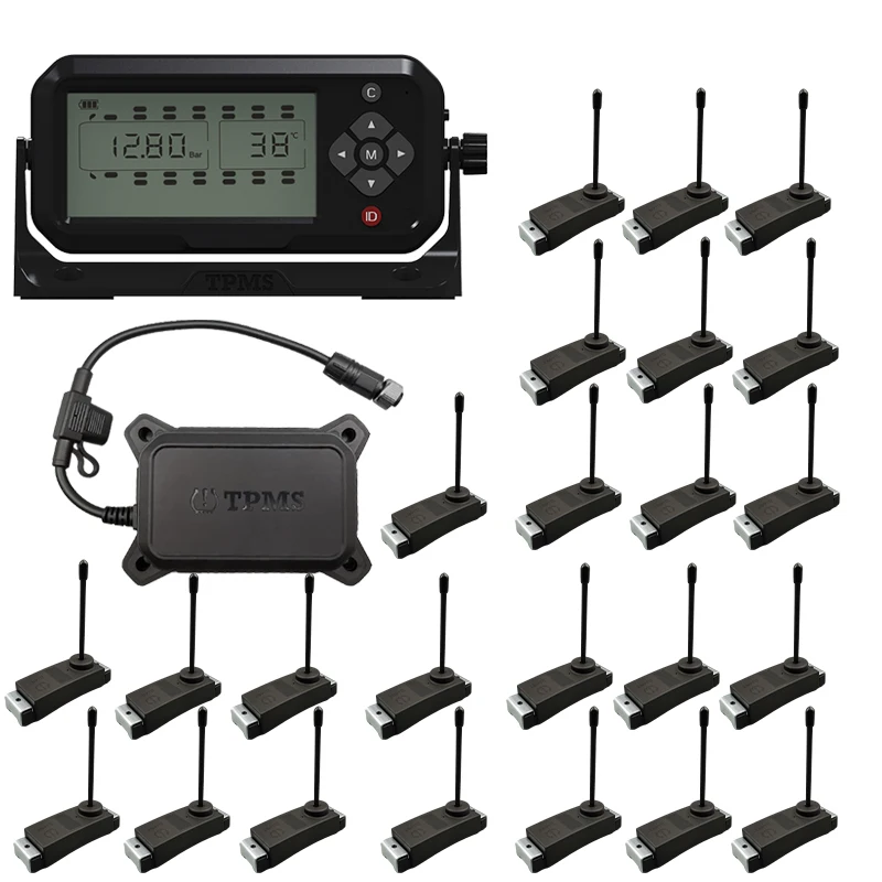 24 Truck TPMS Internal Bundled Sensors tubeless Real-time Automatically identification Information Replaces Trailer