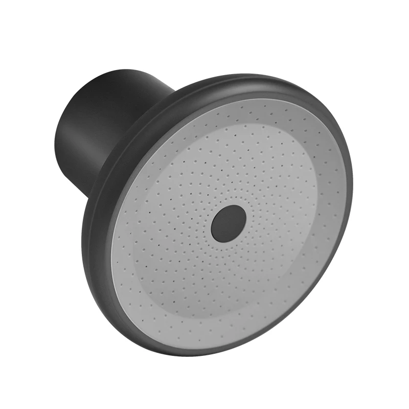 Black 6 inch Round 6 stages Amino Acid&Dechloramine&KDF Shower Head Set with Shower Head Water Filter with Cartridge OEM