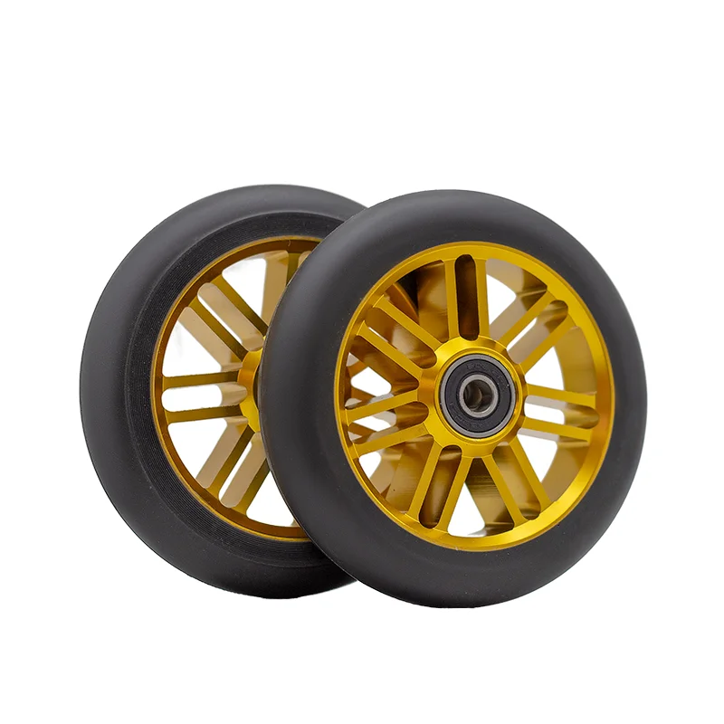 Popular Durable Aluminium Alloy Core Stunt Scooter Wheels Performance Level Kick Scooters Kids Electric Scooters Metal PU