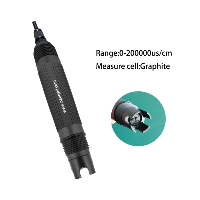 Nengshi Factory resource EC sensor 0-200000us/cm conductivity probe  online industrial digital RS485 EC electrode