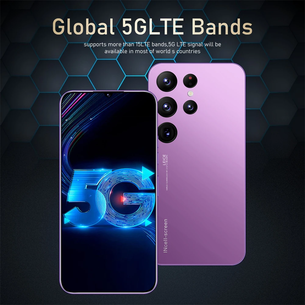S23 ULTRA 16GB+1TB 7.2 Inch New Original Unlocked Game Cellphones 5G Mobiles Phones 16MP+32MP Telephone Smartphone