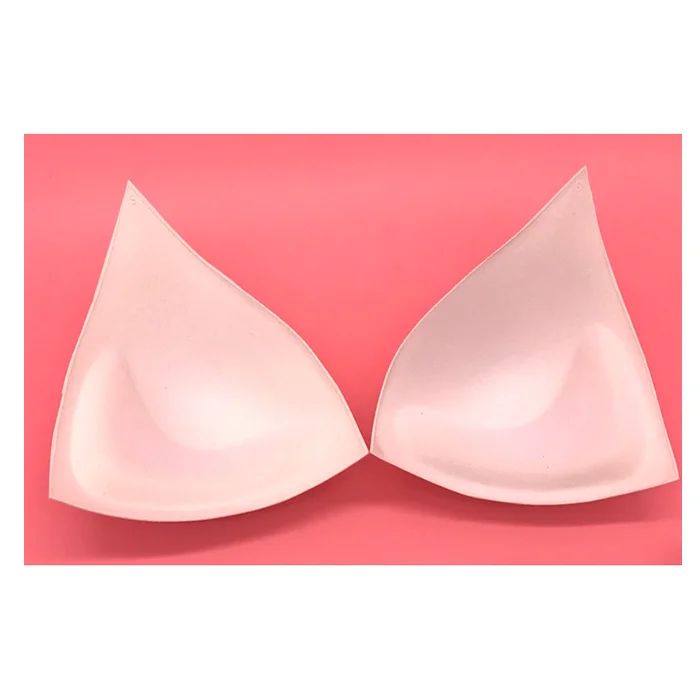 Bra triangle cup Massage thickened triangle cup bikini bra insert sponge breast pad
