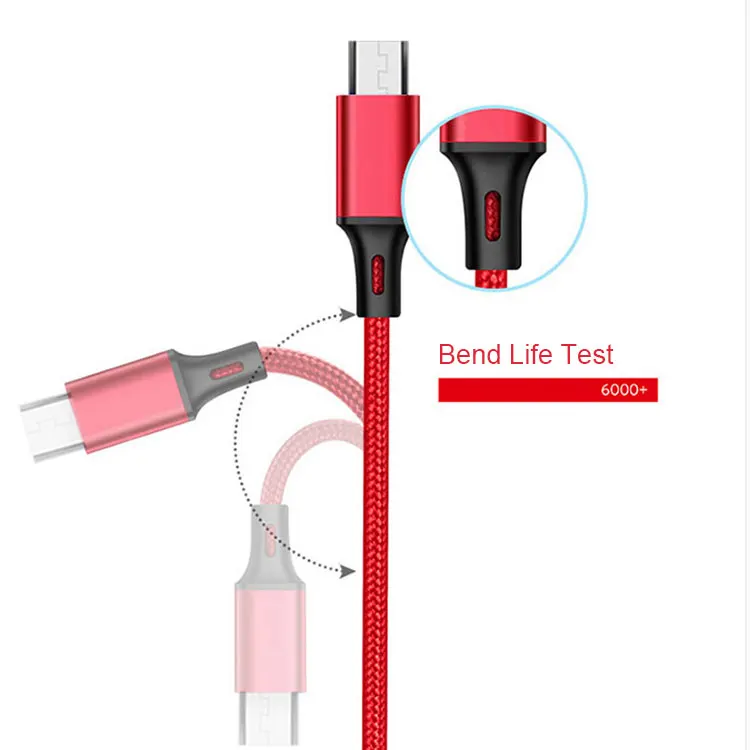 usb charging cable 3 in 1 Phone Charger Fast Charging Micro Usb Type C Cable for mobile phone