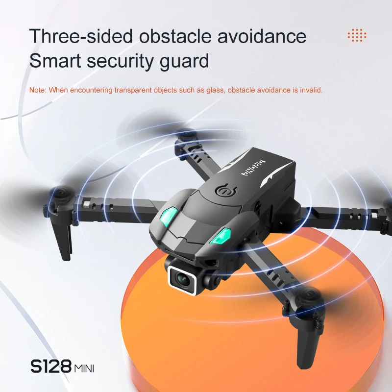 Мини-Дрон S128 с камерой для обхода препятствий игрушечный Дрон 4k gps-Дрон Квадрокоптер