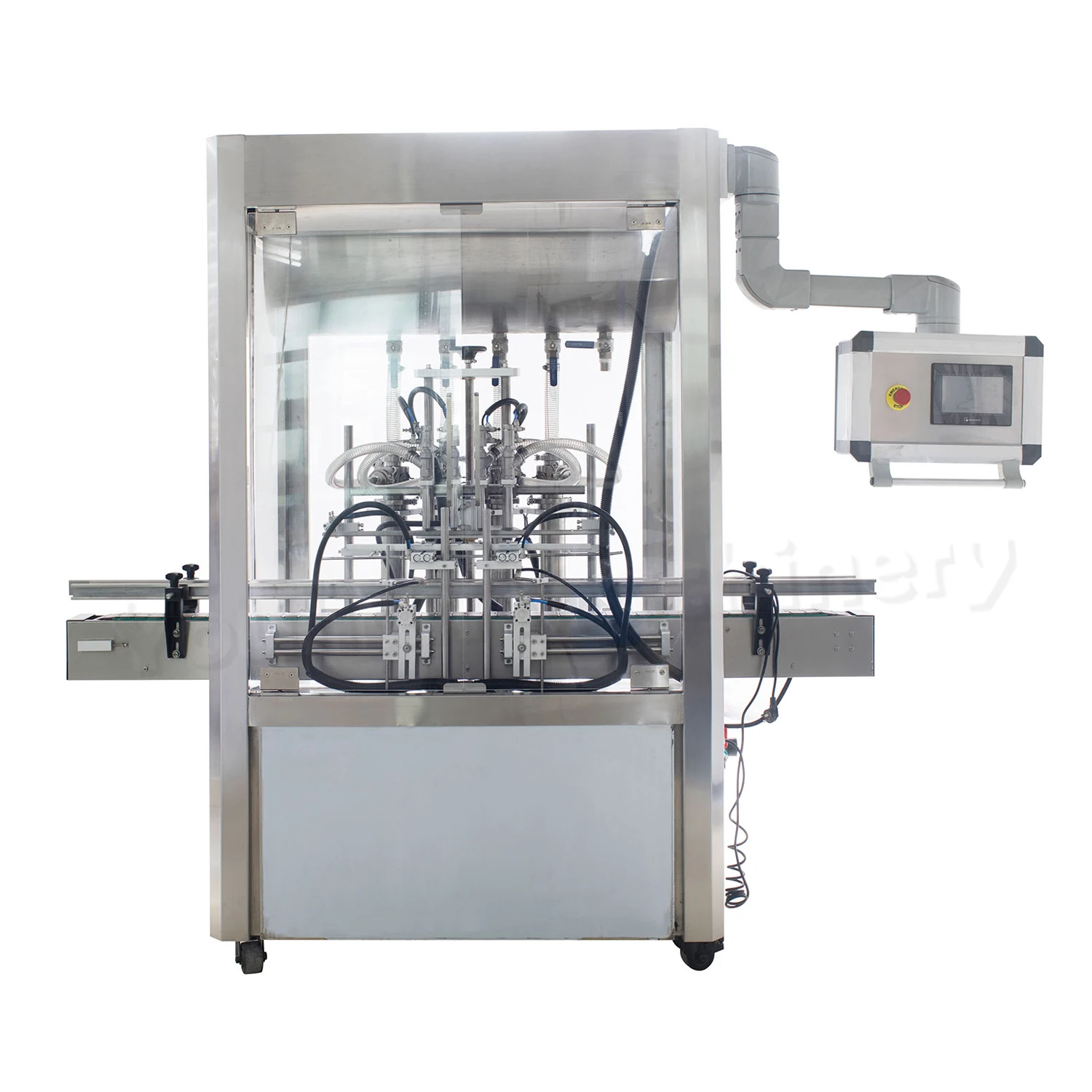 GT4T-4G Full Automatic 4 Heads Thick Paste Cream Bottle Filler Glass Jar Curry Chili Paste Sauce Filling Machine