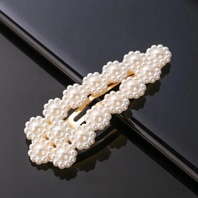 
Wedding Party Hair Accessory Fancy Cute Decorative Hair Pins Korea Style Fashion Pearl Hair Pin 