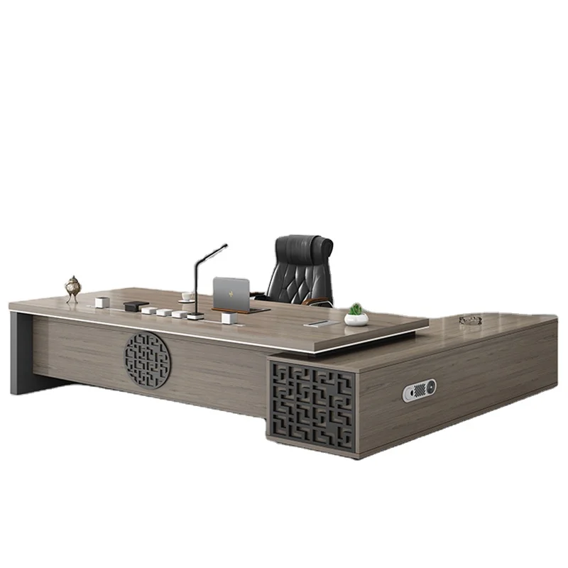 modern Commercial Office furniture desk escritorios de bureau Ceo executive Office Desk boss schreibtisch Office Table and chair