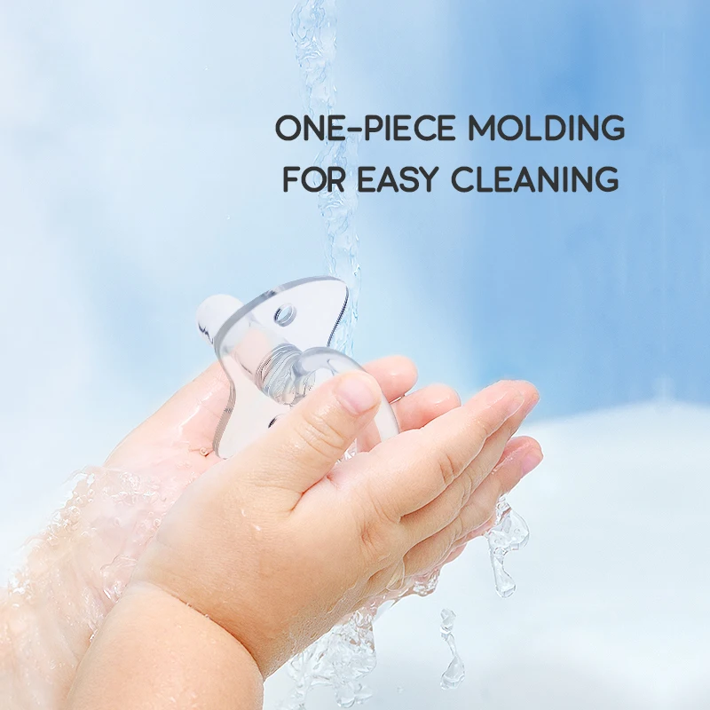 factory wholesale high quality food grade soft air inflation liquid Soother Soft Safety silicone newborn baby pacifier