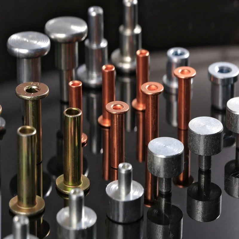 Factory Hot Sale Blend Rivet Flat Head Round Head Hollow Rivet Multi Specification Brass Tubular Rivet