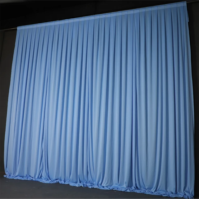 Hanging Stage Background Gauze Curtain Wedding Backdrop Stage Decoration Drapes for Wedding