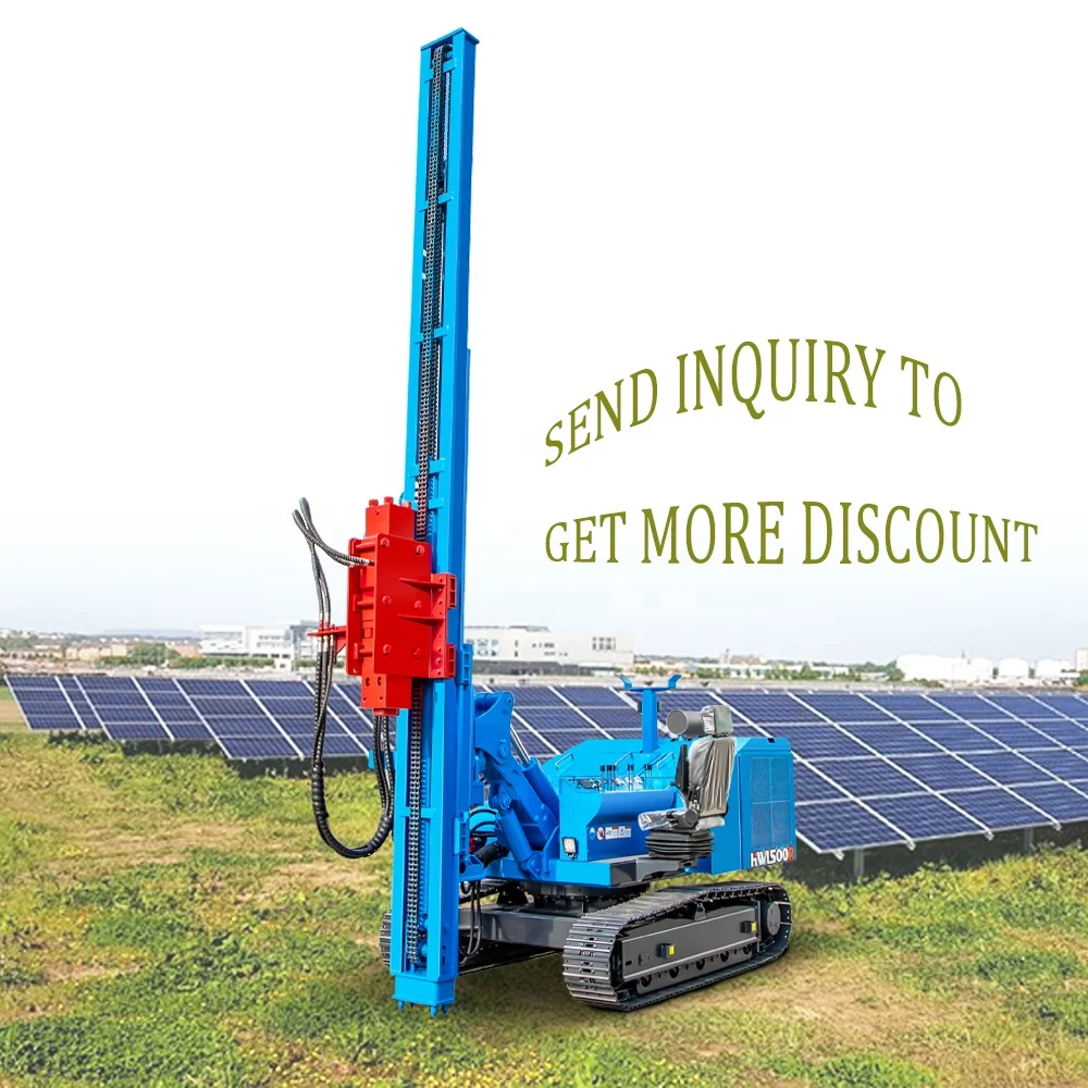 Гусеничный фотогальванический гидравлический молоток солнечная свая морская приводная