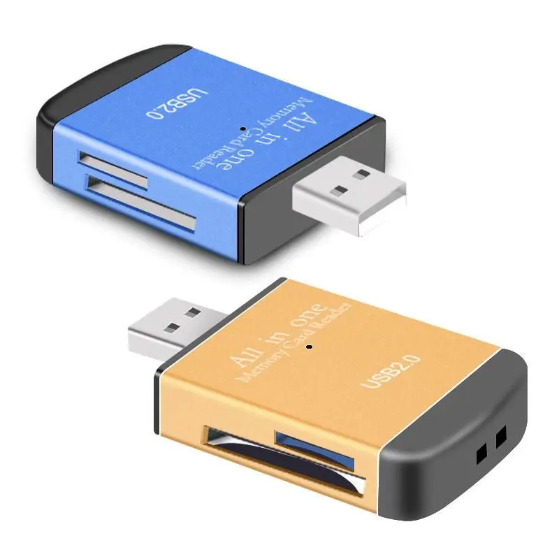  Все в 1 устройство для чтения карт памяти USB 2 0 SD кард-ридер алюминиевого сплава TF M2 MS sd-карта