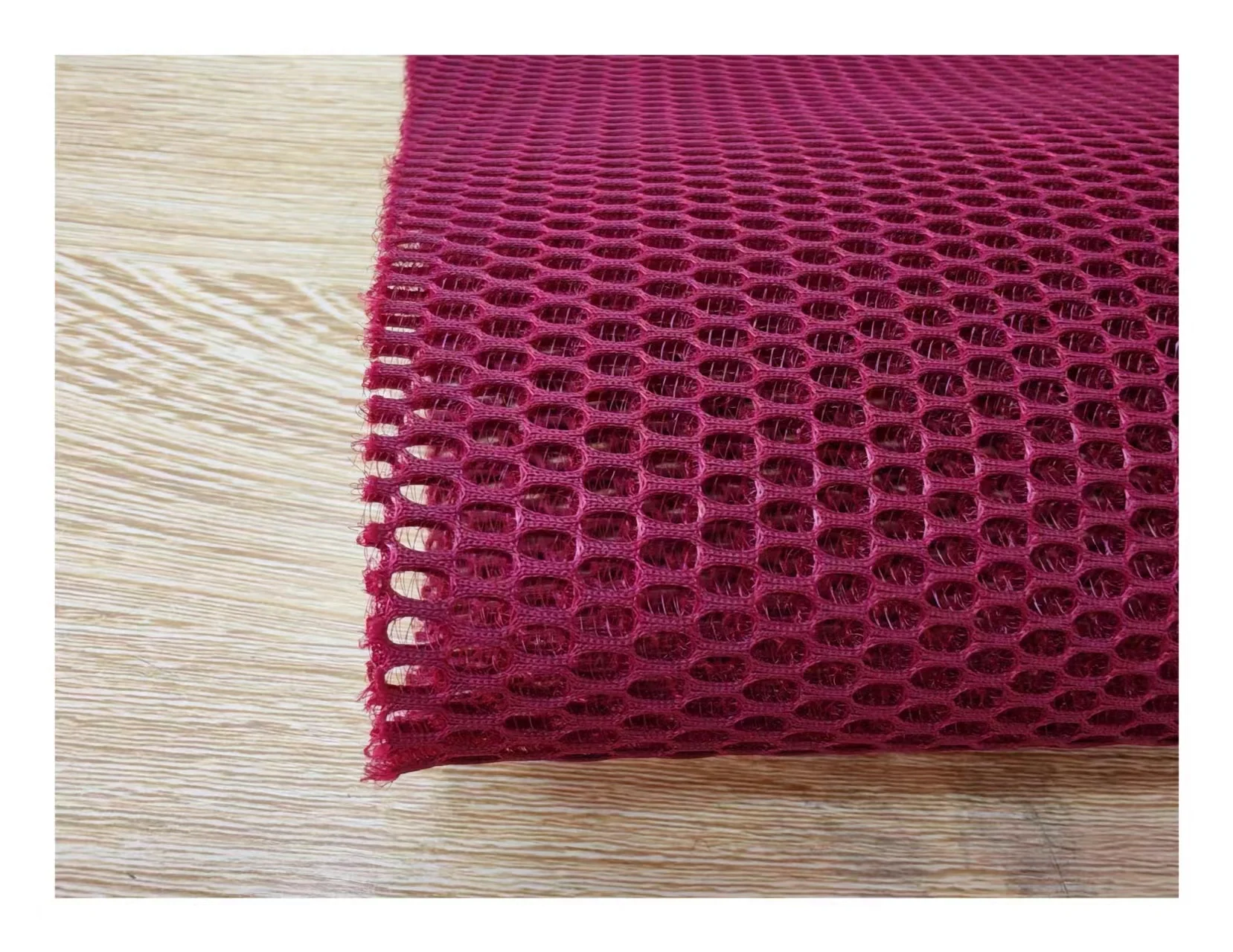 Factory 100% Polyester Thick 3D Air Mesh Fabric 150d Yarn Count Breathable Printed Pattern 280gsm Shoes Dresses In-Stock Items