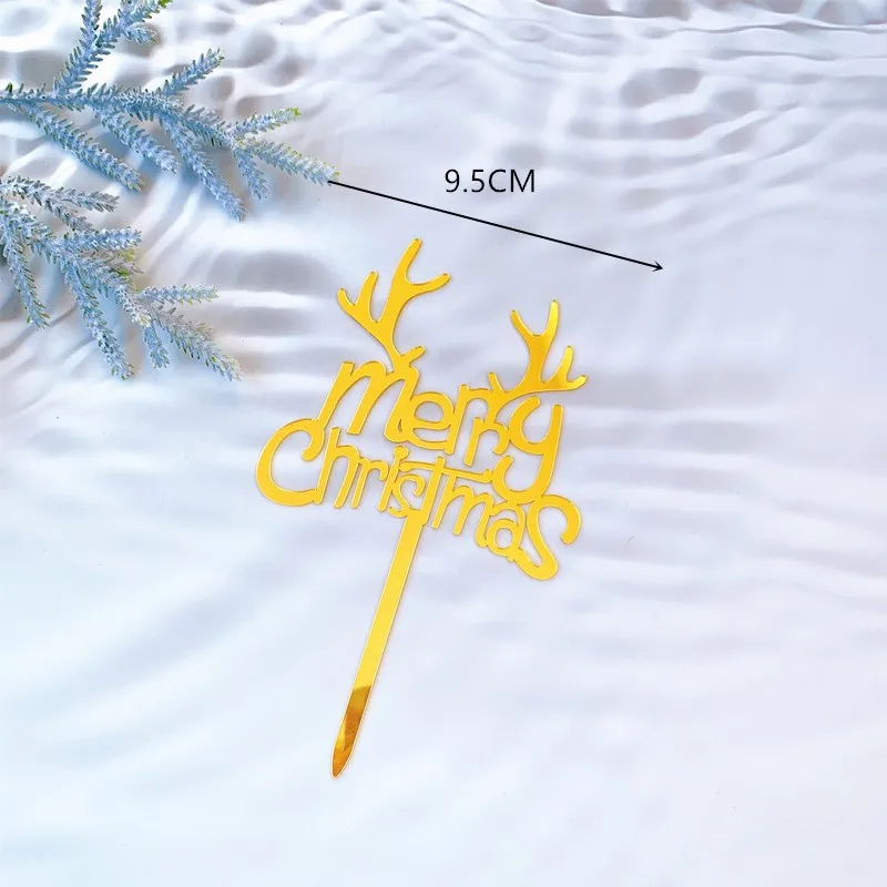 Переноска kailey Счастливого Рождества торт Топпер кекс Снежный торт Топпер для вечеринки