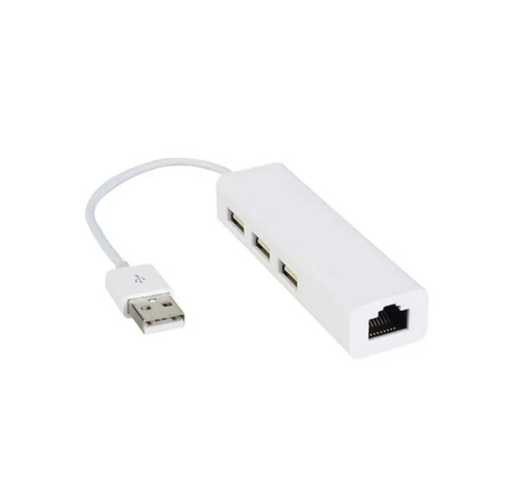 Factory direct sale LAN Ethernet USB2.0 to network port RJ45 converter USB hub wired network card