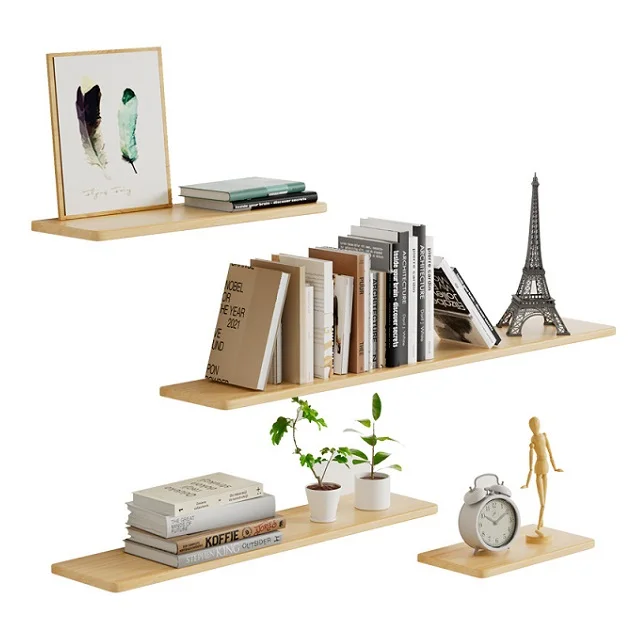 Solid Wood Floating Shelves 120*20cm Natural Wood Wall Shelf Wall Mounted Wooden Display Shelf For Livingroom