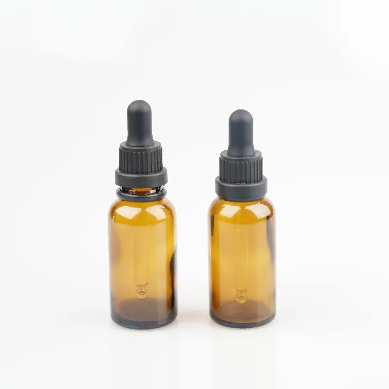 18-410 Plastic Tamper Evident Dropper With Glass Pipette For Cosmetics Essential Oil Bottles