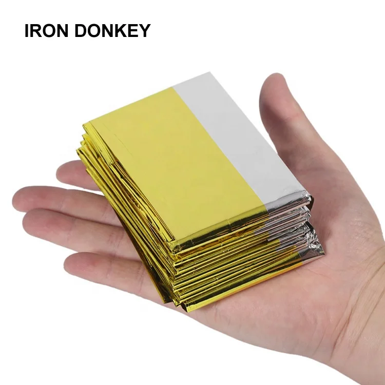 IRONDONKEY Outdoor Folding 210 * 160CM Emergency Blanket Protective Warmth First Aid Sleeping Bag
