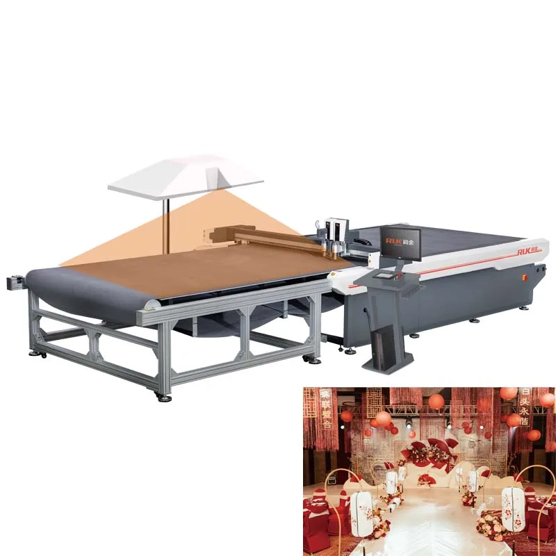 RUK 2022 MTC06-2516 new products flatbed cutting machine wedding decoration cutting plotter other packaging machinery