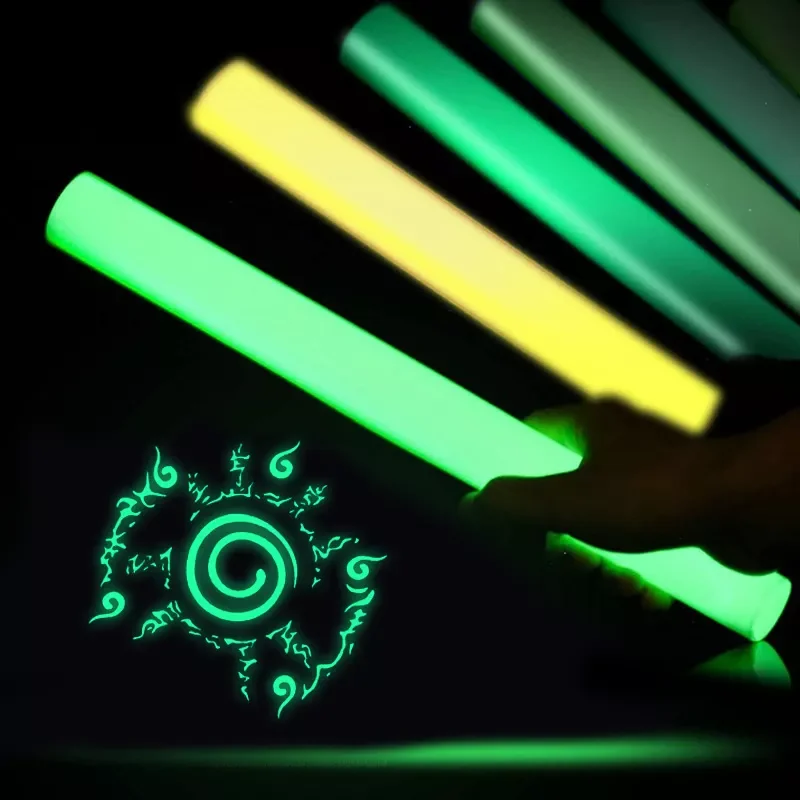 glowing glow in the dark vinyl 3d puff printable in heat transfer vinyl film tape glow for clothing t shirt