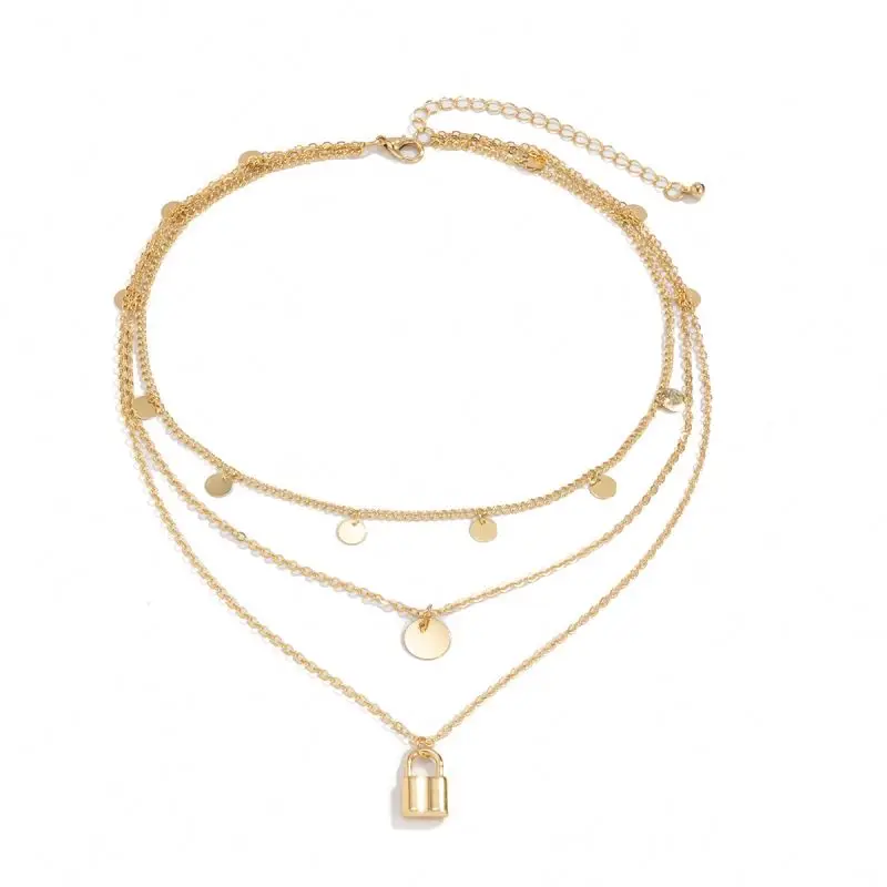 Women jewelry necklace gold plated filled man accessories jewellery fashion supplier