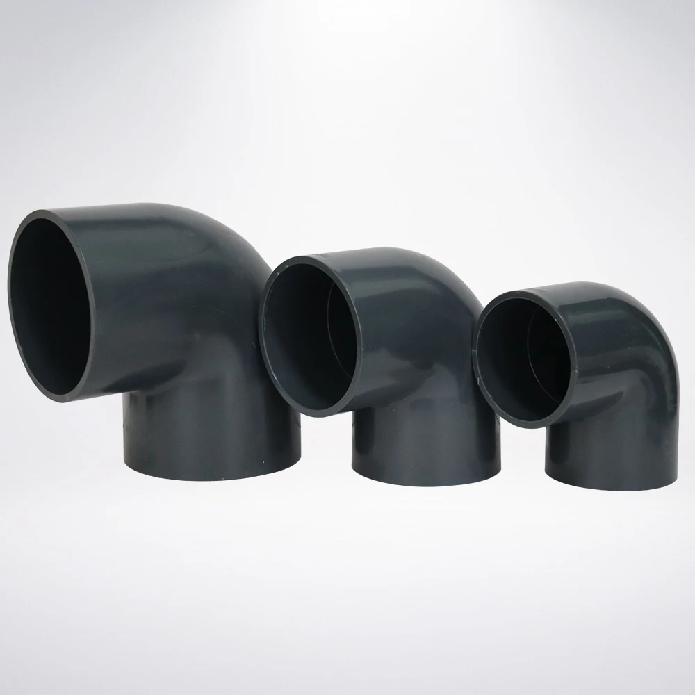 industry supplier PVC industrial  water supply pipe fitting  90 degree elbow  Chemical pipe