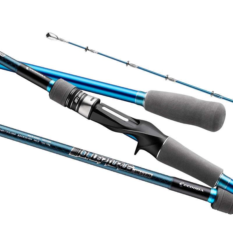 Ecooda EDLB 1.95-2.35m Deep Sea Hairtail Fishing Drager power 8-12kg Rod Deep Drop  Rod