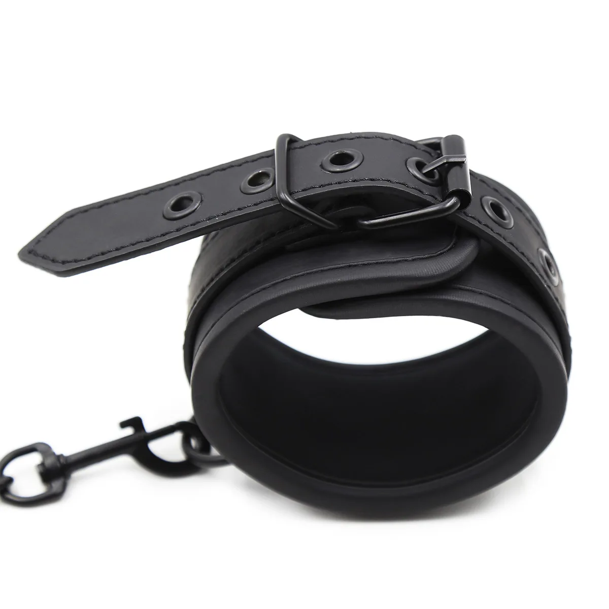 Sexual toys with black edging, sponge needles wrist cuff band, clasps, handcuffs, alternative adult products