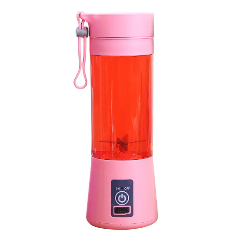 6 blade cutter head electric mini cyclone juicer portable fruit juicer cup for home use