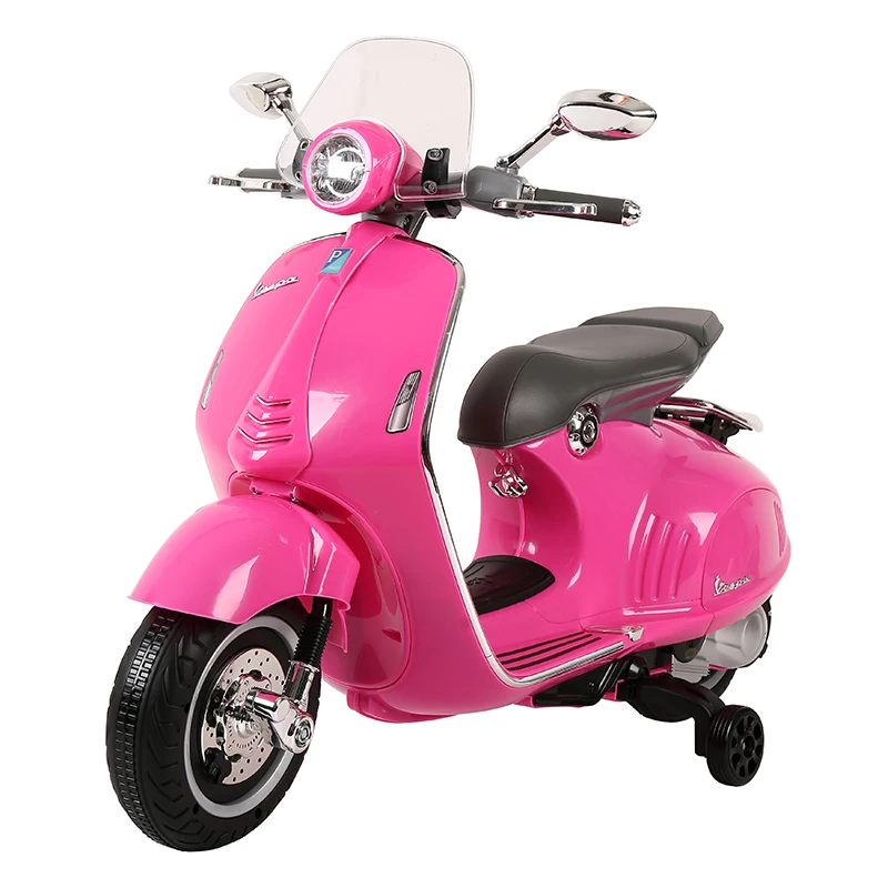 VESPA лицензионный Электрический детский мотоцикл с батарейным питанием 9410-946 скутер vespa для детей