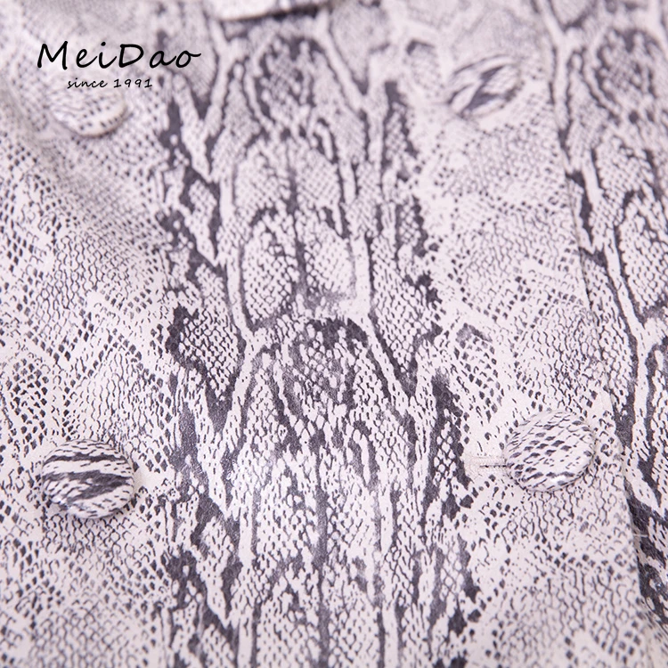 MEIDAO-020004 Ladies Faux Suede Long Trench Coat