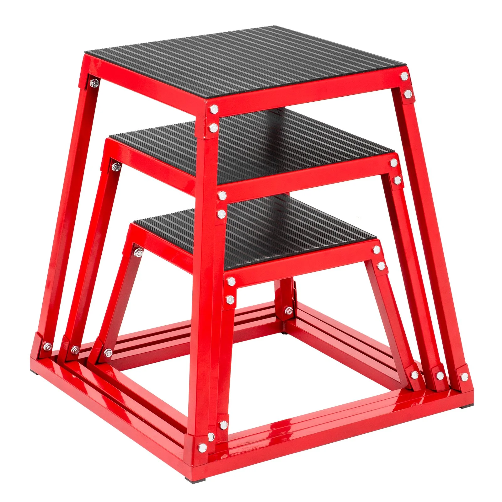 Fitness Exercise Plyometric Platform Box - 12/18/24 Inch Jump Box Step for Plyometric Training
