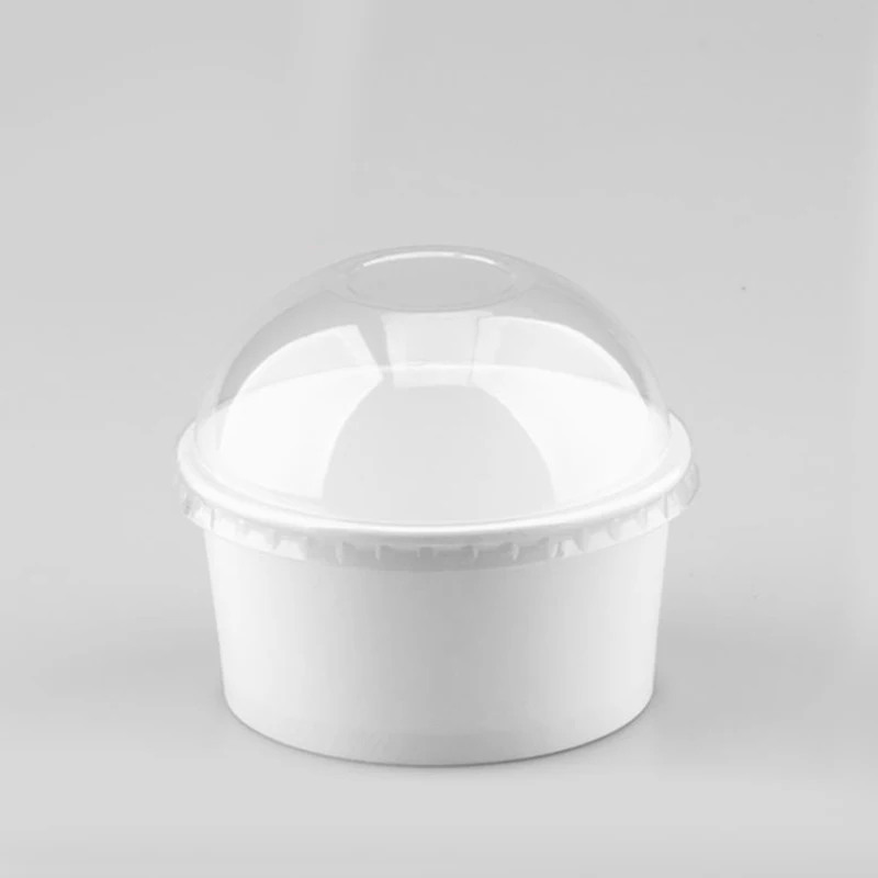 Миска Для Мороженого 3 унции 100 мл Экологически чистая одноразовая бумажная миска миски для мороженого