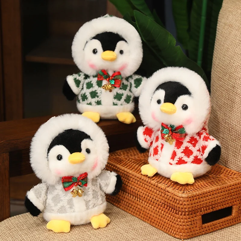 Christmas Decoration Kids Gifts Stuffed Animal Penguin Plush Soft 2024 Christmas Doll Plush
