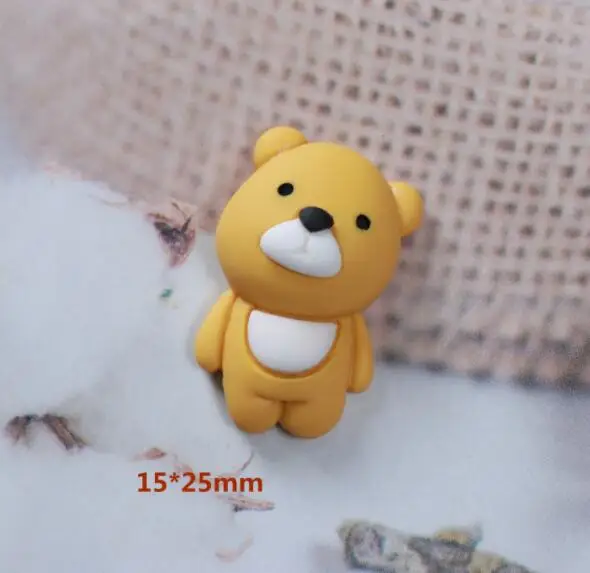 Manufacturer Resin Charms Supplier Crocodile Rabbit Resin Crafts Toys Cartoon Bears Flatback Cabochons