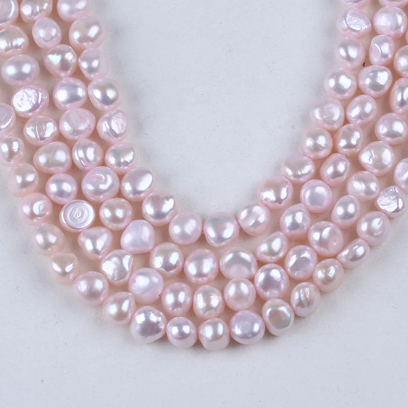 Wholesale 9-10mm baroque cultured freshwater pearl beads for making