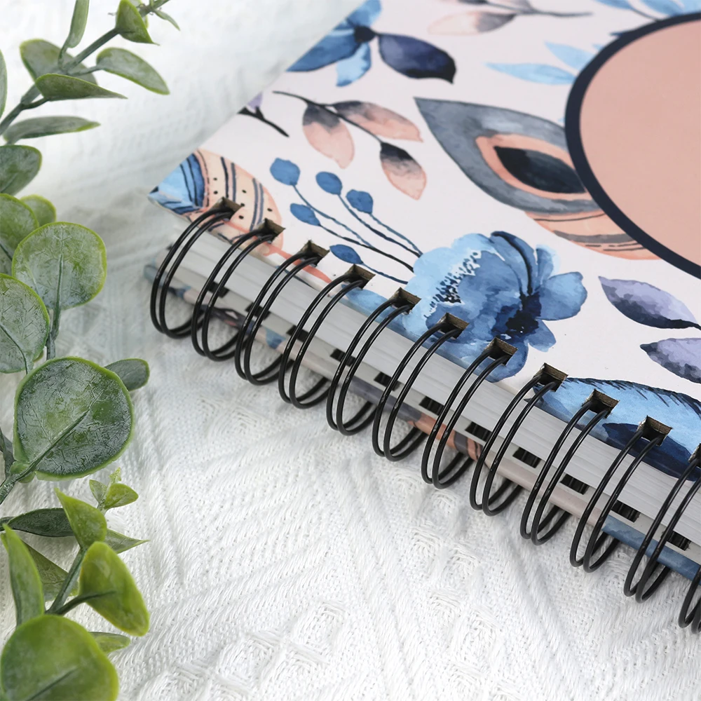 Life Journal Notebook Custom Printing Wellness Journal Spiral Affirmation Journal Hardcover custom size Printed Diary Planner