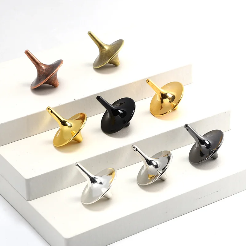 Shiny Precision Machined Spinning Top Metal Gyro Toys Vintage Totem Zinc Alloy Gyroscope Gift Accurate Spinning Top