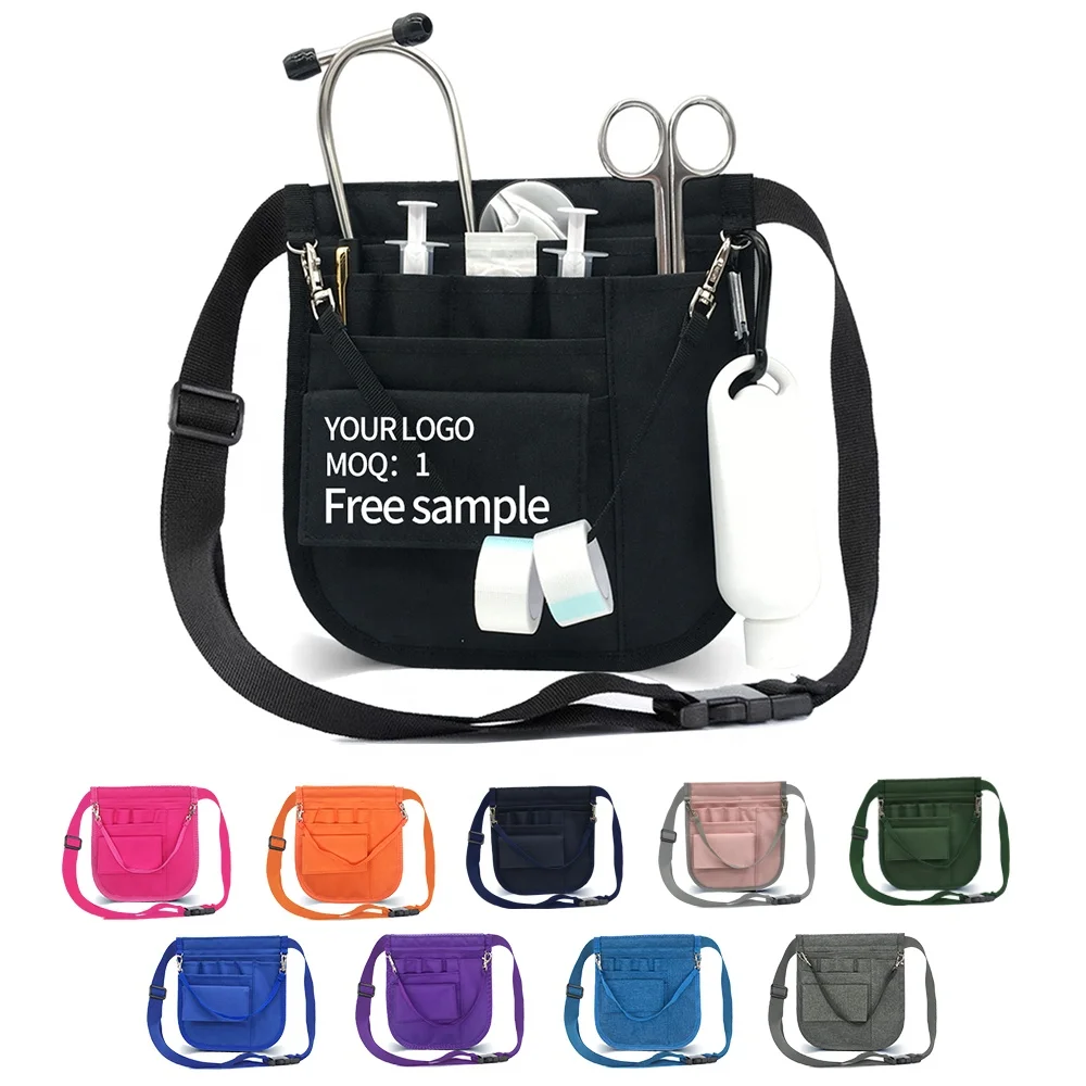 Profashiona Custom logo Belt Nursing Pouch Organizer Nurse Medical Waist Bag Fanny Pack