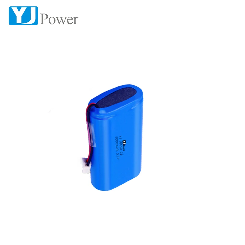 Emergency lighting Battery YJ18650-2P-5000mah Stable performance 3.7V  Li ion Battery Pack