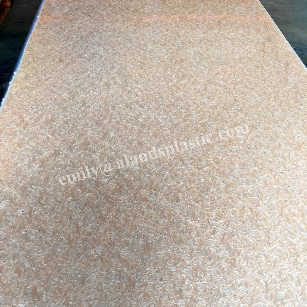 Flexible 3D Texture Fabric Decorative Pattern Solid Marble Pearl PMMA Board Cast Acrylic Sheet